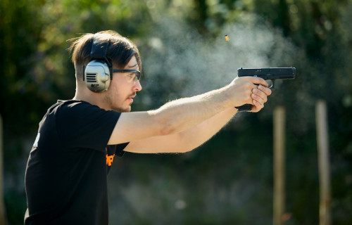 Фото, Стрельба с огнестрельного оружия