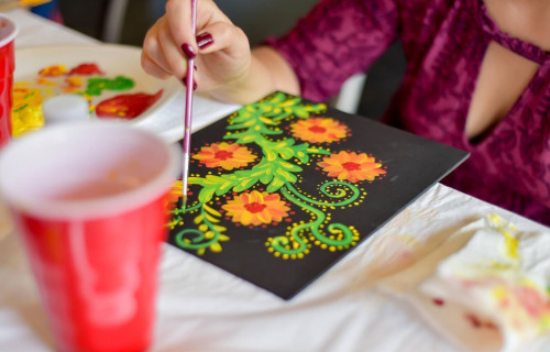 Фото, Индивидуальный мастер-класс петриковской росписи