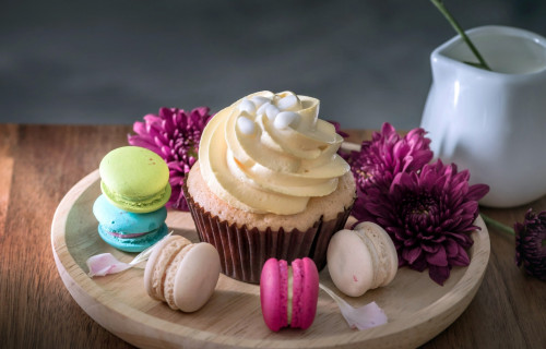 Фото, Майстер-клас приготування капкейків і макарон для двох
