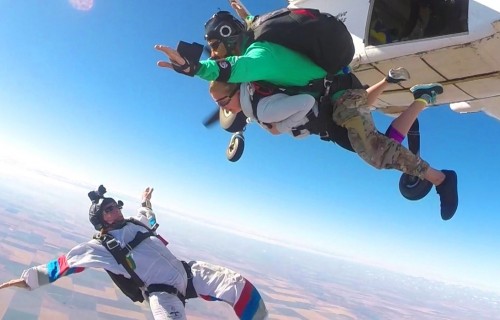 Фото, Прыжок с парашютом в тандеме с видеосъемкой