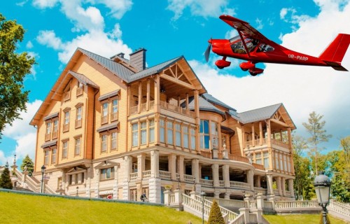 Фото, Політ на літаку Аеропракт в Межигір'ї