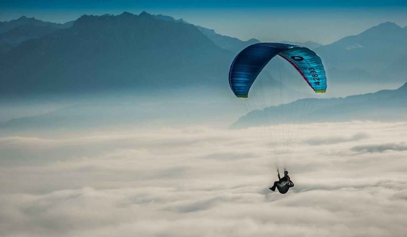 Полет на параплане в тандеме с инструктором