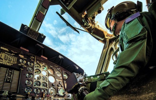 Фото, Полет на авиасимуляторе вертолета МИ-8