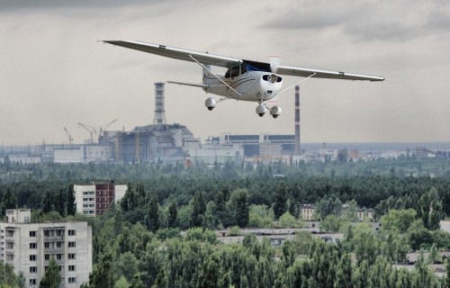 Фото, Політ на літаку Cessna 172 в Чорнобиль для двох