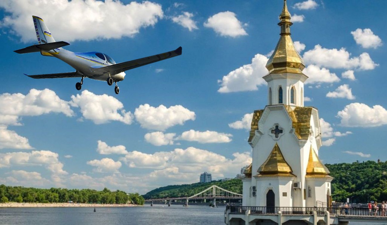 Політ на літаку Патриот LA-50 над Києвом і Межигір'ям 50-хвилин