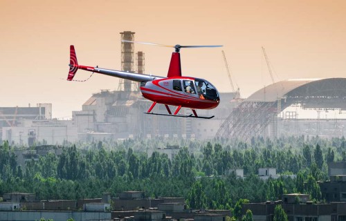 Фото, Політ на вертольоті Robinson R44 в Чорнобиль