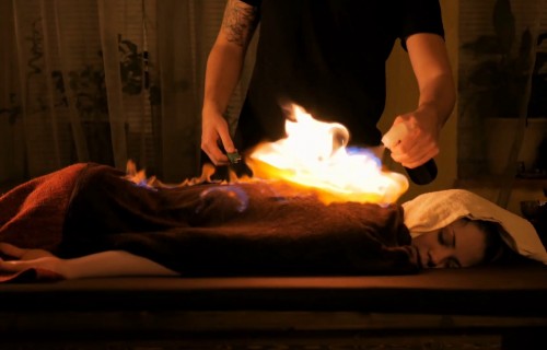Фото, Массаж огнем
