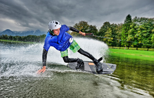 Фото, Вейкбординг на канатке